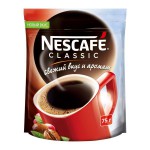 Кофе, Nescafe (Нескафе) 75 г 1 шт классик мягк. упак.