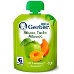 Пюре, Gerber (Гербер) 90 г яблоко тыква абрикос