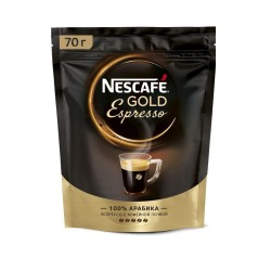 Кофе, Nescafe (Нескафе) 70 г Голд Экспрессо мягк. упак.