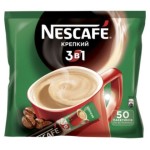 Кофе, Nescafe (Нескафе) 16 г 50 шт 3 в 1 крепкий