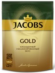 Кофе, Jacobs (Якобс) 140 г Голд растворимый мягкая упаковка